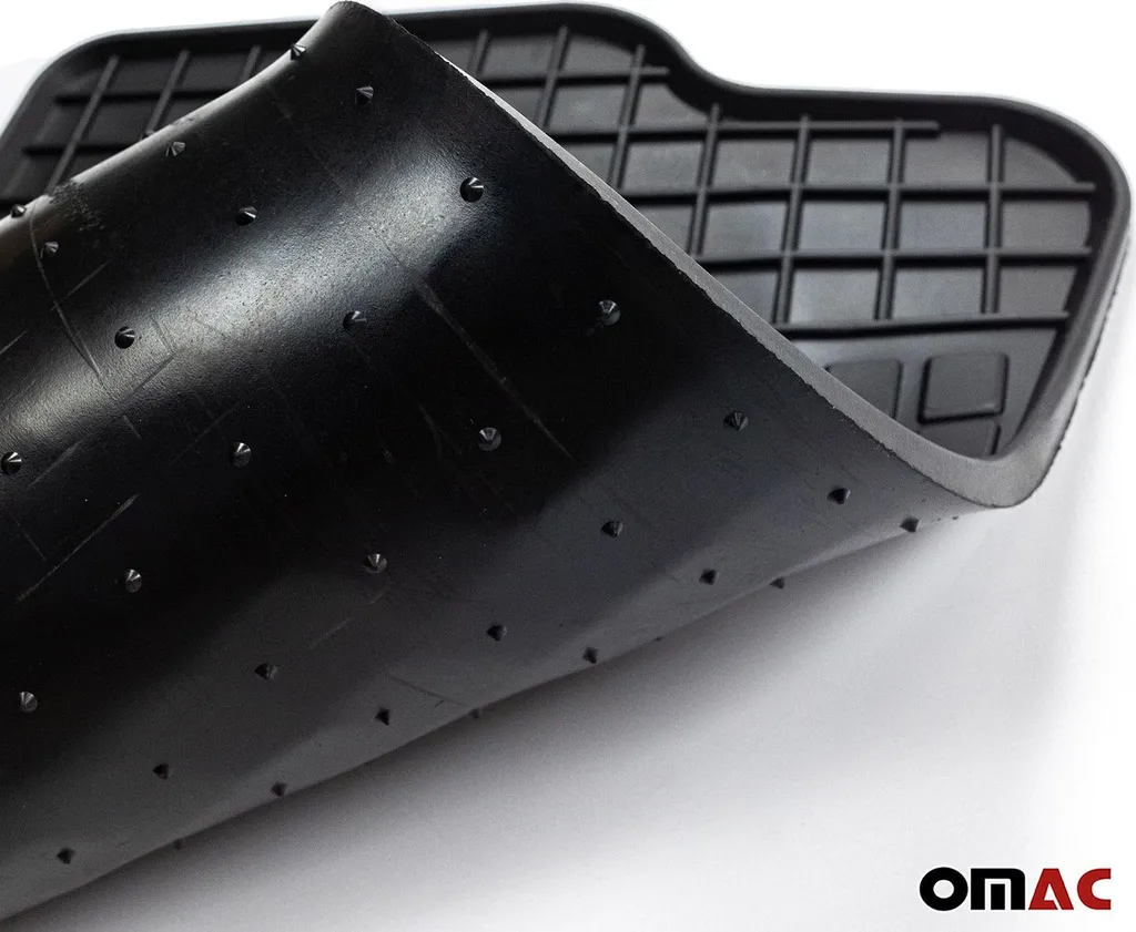 Set di tappetini e rivestimenti per il bagagliaio per Dacia Sandero 2012-2024 in gomma nera 5x - 11