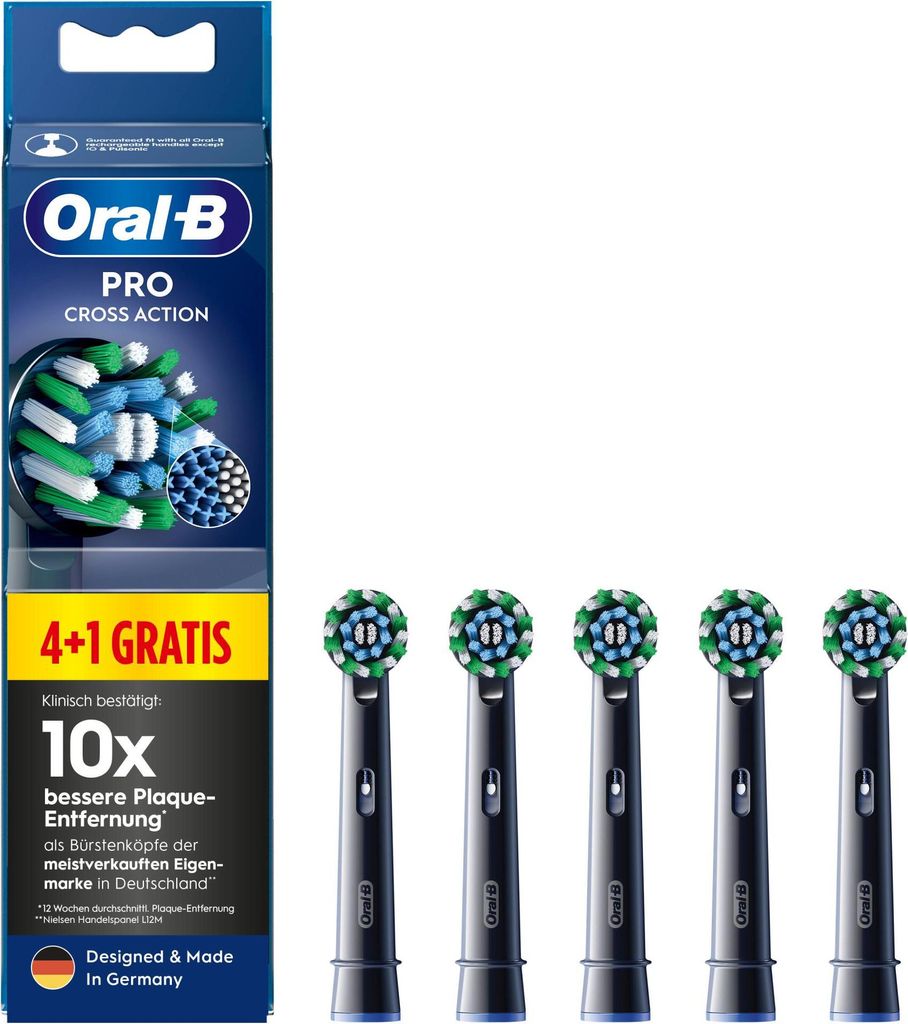 Oral-B Pro CrossAction Original Aufsteckbürsten 4+1
