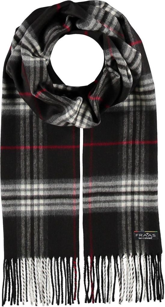 FRAAS Schal Cashmink Scarf with FRAAS Plaid Black schwarz mehrfarbig