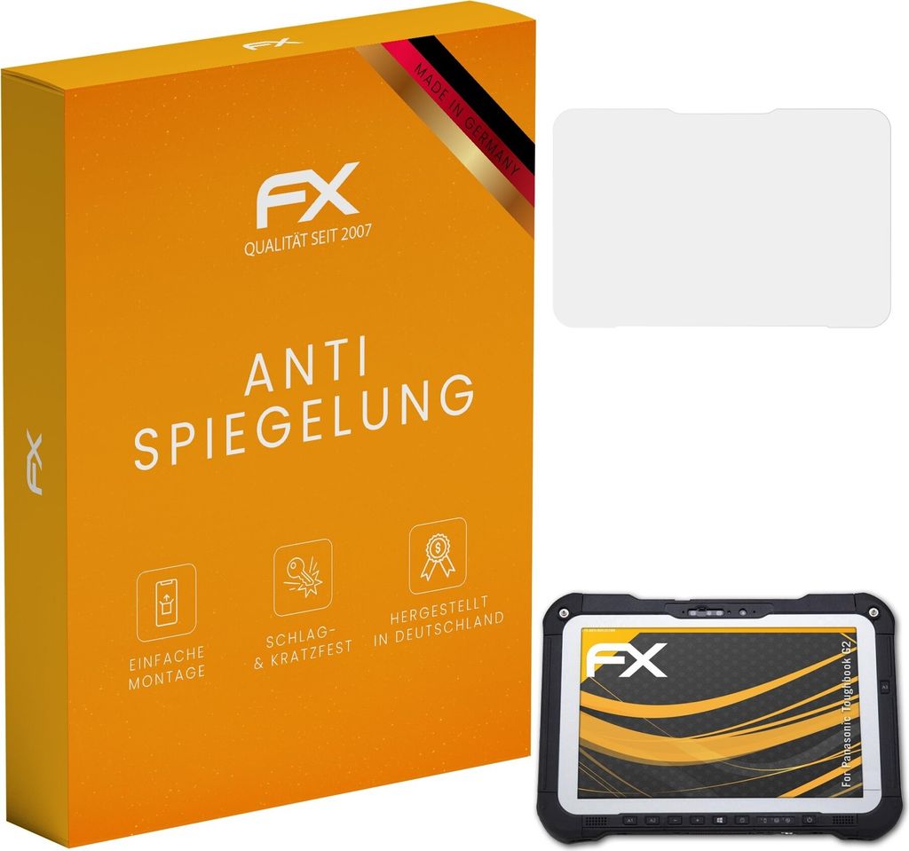 atFoliX FX-Antireflex 2x Schutzfolie kompatibel mit Panasonic Toughbook G2 Displayfolie