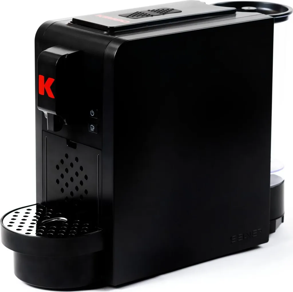 Machine à café Kimbo Up! 1400W : Rapidité et Arôme en Capsules Noir