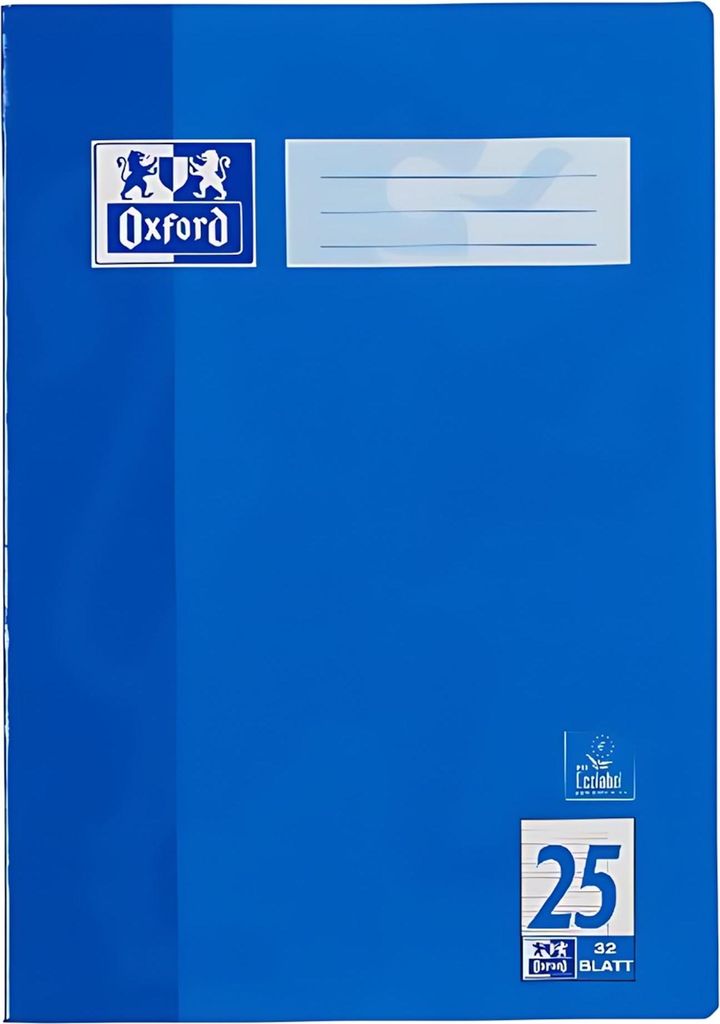 Oxford Schulheft A4 32 Blatt liniert mit Rand R 10Stk Zdjęcie produktu 