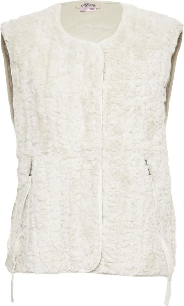 aleva damen weste - wollweiss, M