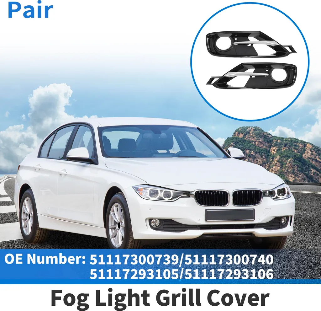 Remplacement Grille Antibrouillard BMW Série 3 2012-2015 Gauche et Droit