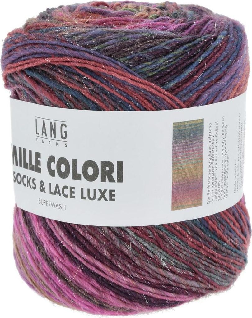 Lang Yarns - Mille Colori Socks & Lace Luxe 0206 bunt