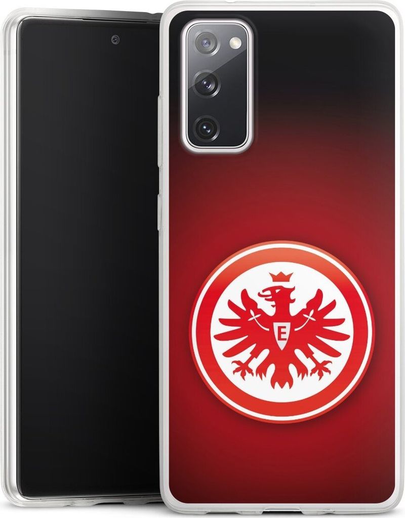 DeinDesign Slim Hülle für Samsung Galaxy S20 FE Silikon Case Ultra Dünn Handyhülle Eintracht Frankfurt Offizielles Lizenzprodukt Wappen