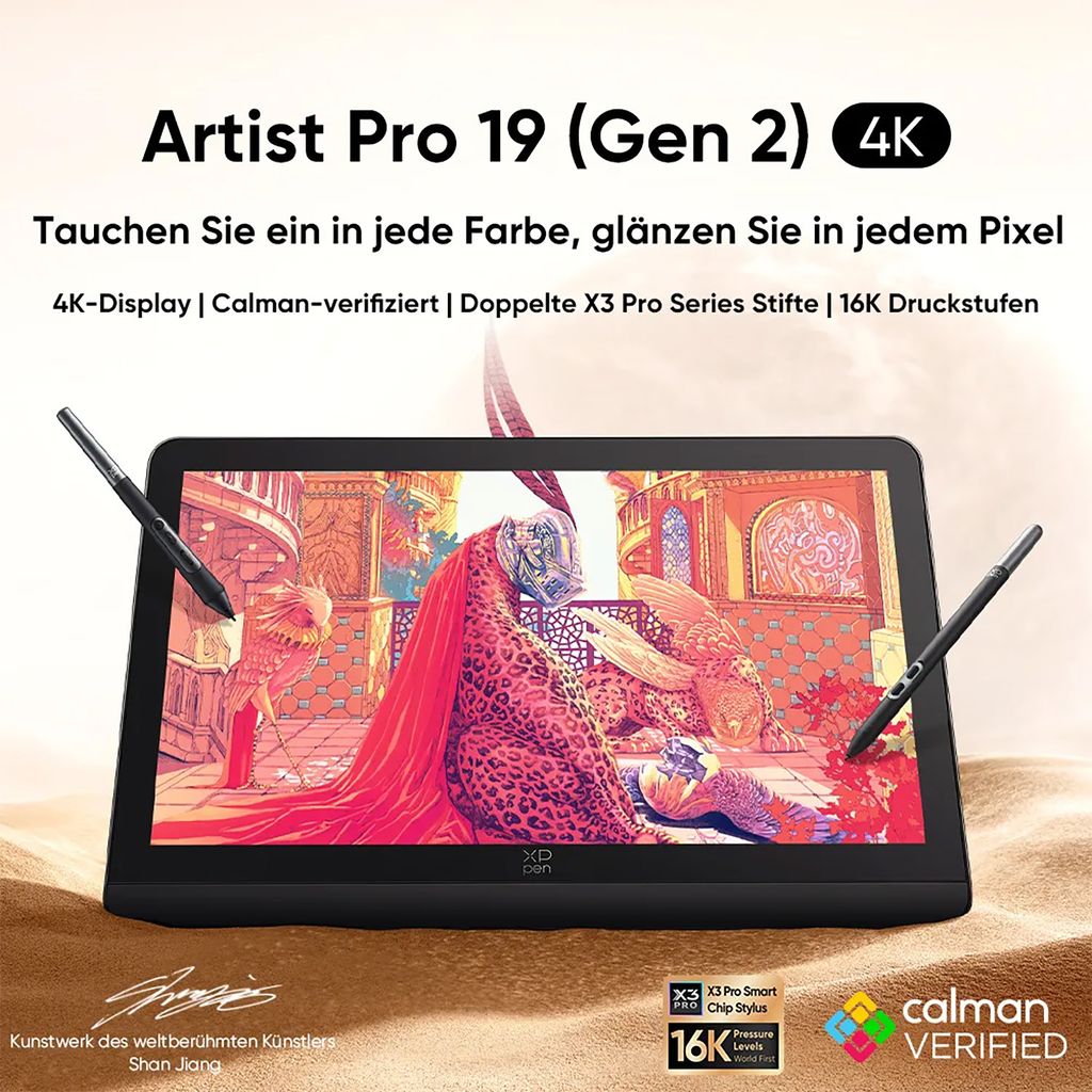 XPPen Artist Pro 19 (Gen 2), Káblový a bezdrôtový, 5080 Obrázok produktu 