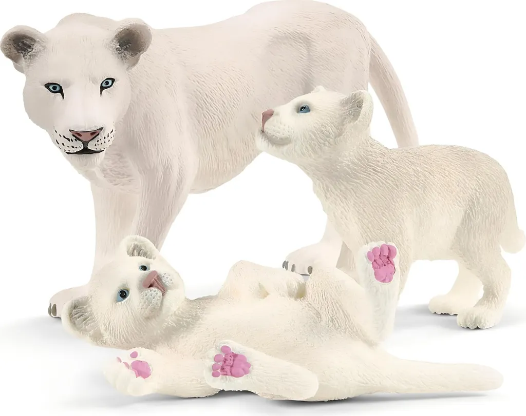 Schleich Wild Life 42505 Figurine Lionne avec Lionceaux Realistes