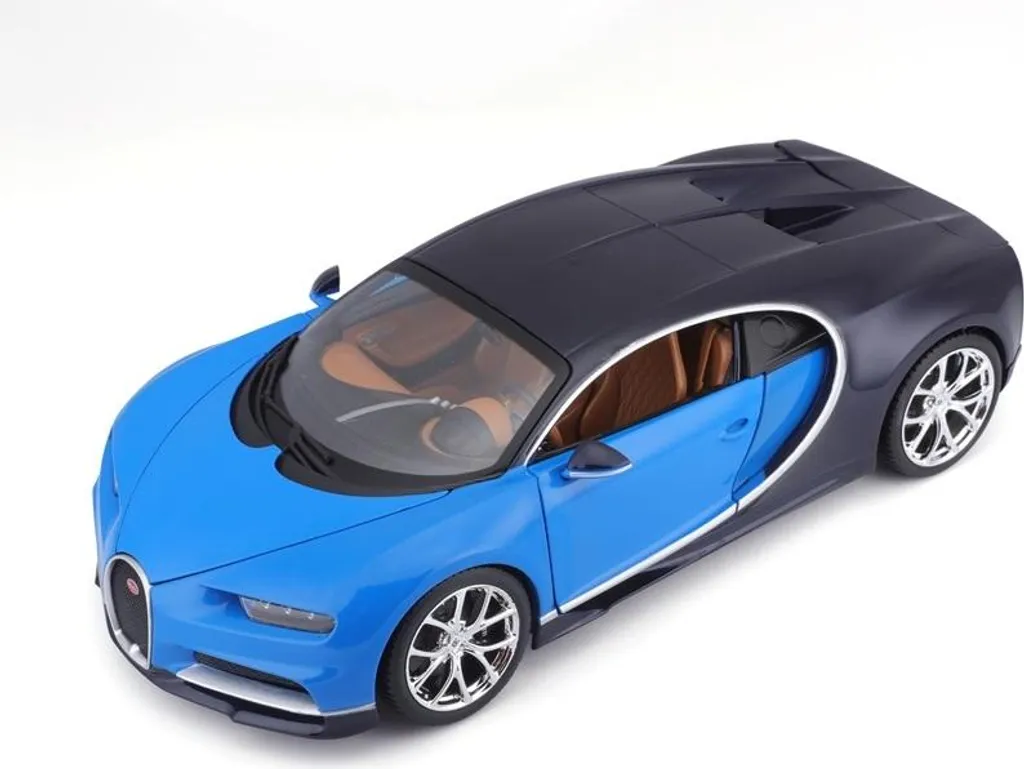 Bugatti Chiron Bburago 1:18 Plus Bleue - Finitions Détails et Portes Ouvrantes - 19