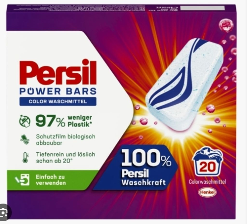 Persil Power Bars - Waschmittelkapseln für Buntwäsche, 590 g