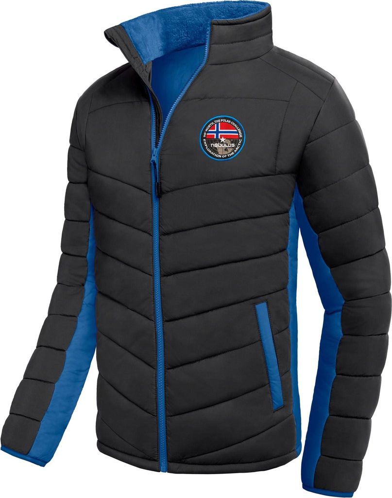 Nebulus Winterjacke GENIUS Herren, warme Outdoorjacke, praktische & vielseitige Übergangs- & Winterjacke, P5850 - Herren, schwarz-kobalt, S