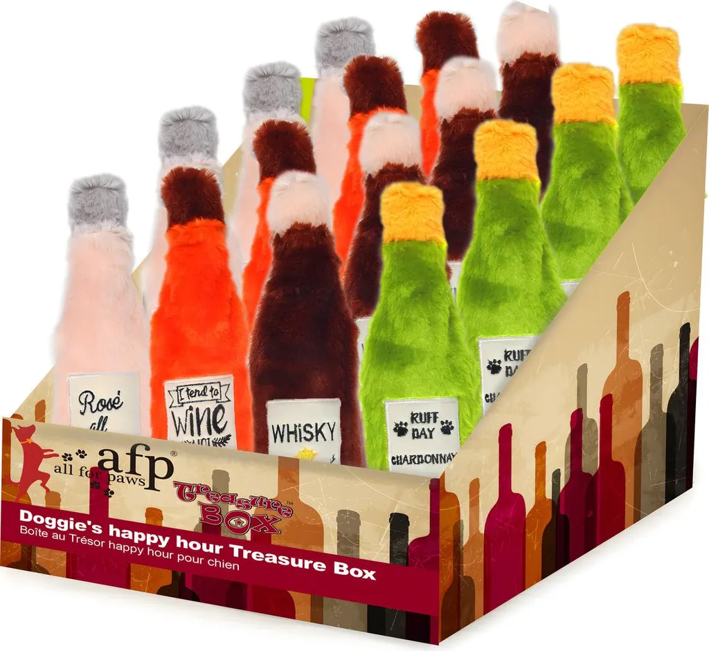 Coffret cadeau pour chien avec 16 jouets interactifs Happy Hour AFP