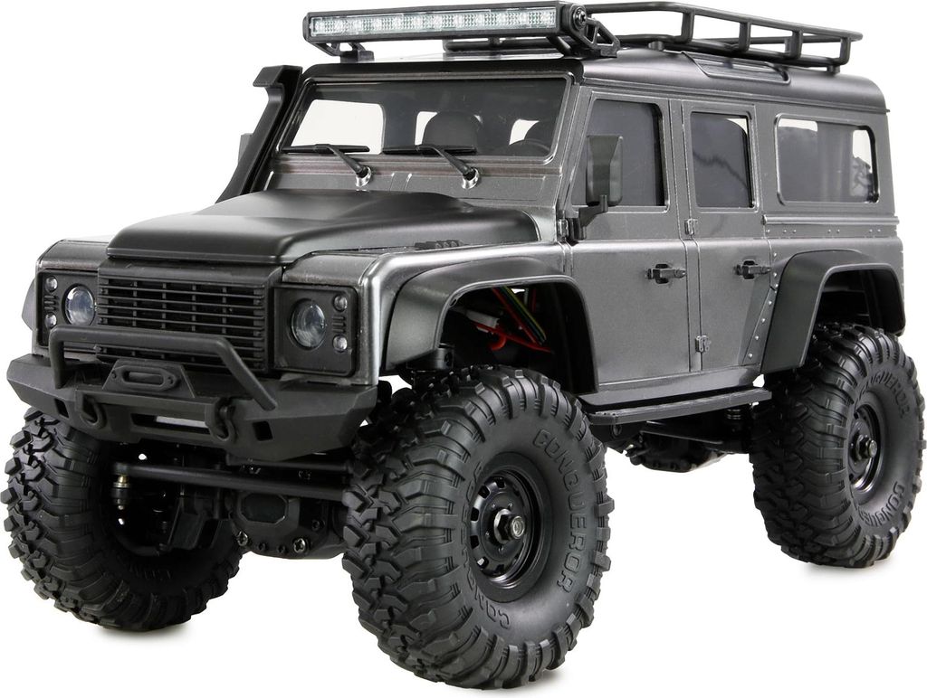 Amewi AMXRock Mini-D90 Scale Crawler 4WD 1:16 RTR grau Produktbild 