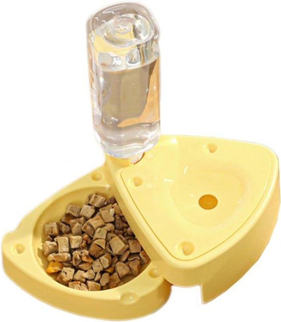 Hunde-Futter- und Wasserbehälter - 500 ml Automatische Futterautomat | Hundeleckerli-Automat | Für Reisen Balkon Appartement Innen Außen Winter ...
