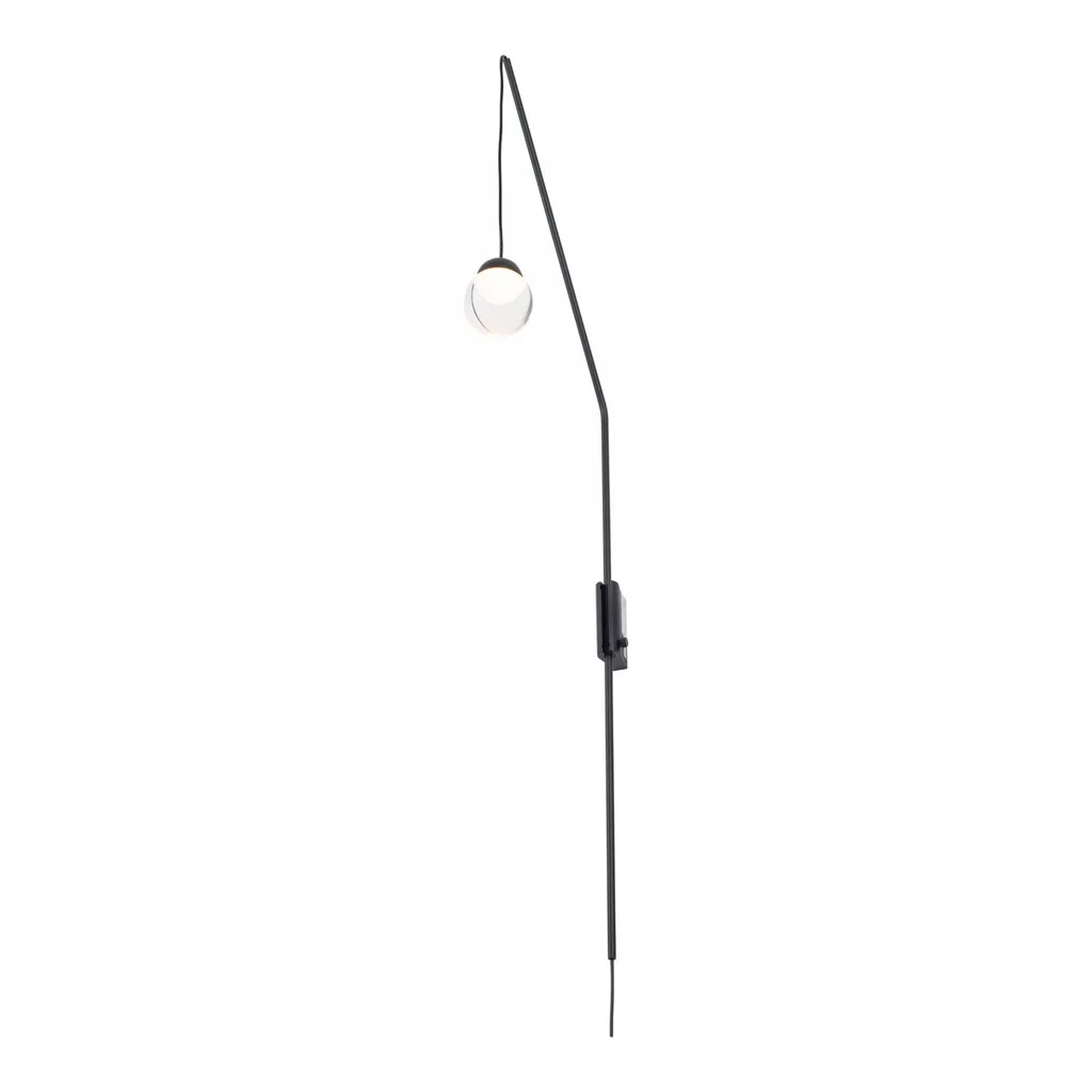 Applique murale LED ZOOM noire 3W Maxlight blanc chaud 300lm en métal
