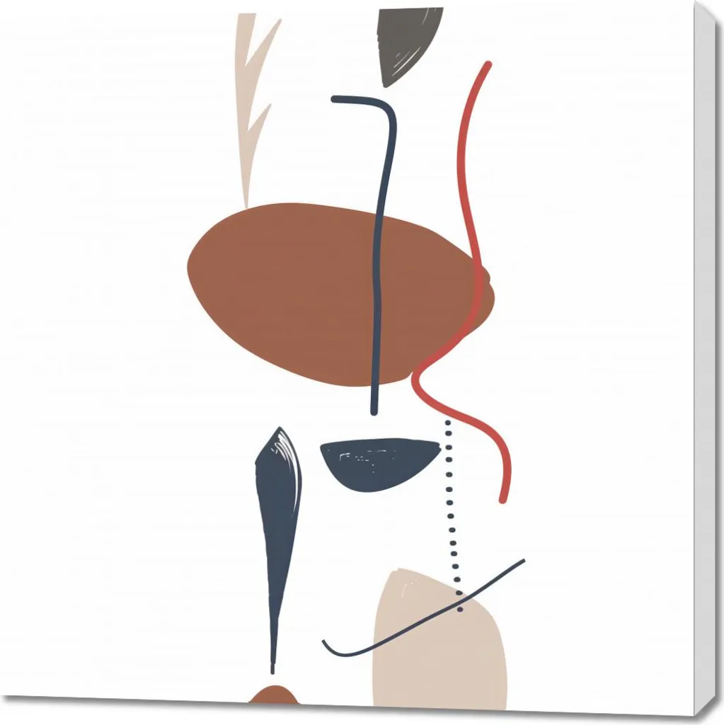 Habiller un Mur Vide avec le Tableau 90x90 cm Nuances d'équilibre Chic
