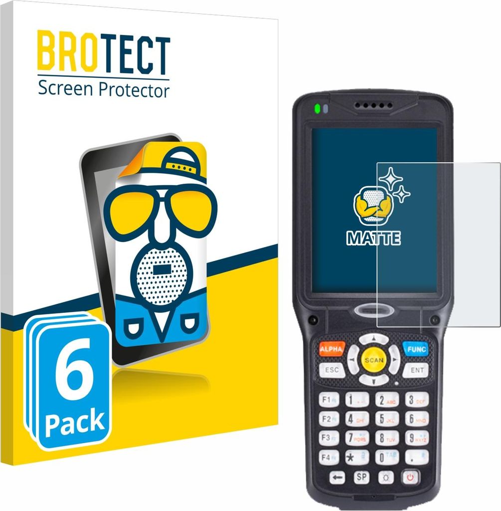 6x BROTECT Schutzfolie für Unitech HT510A Displayschutz Displayschutzfolie Folie Matt Entspiegelungsfolie