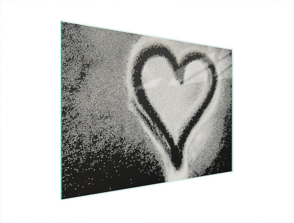 Glasschneidebrett 40x30 Herz