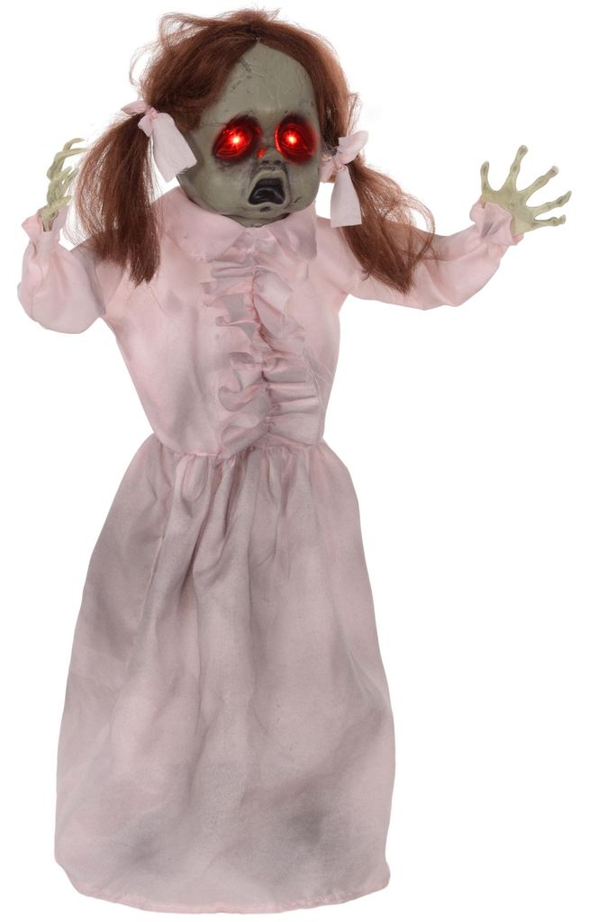 HOMCOM: Muñeco fantasma de Halloween de 76 cm con luces LED Imagen del producto 