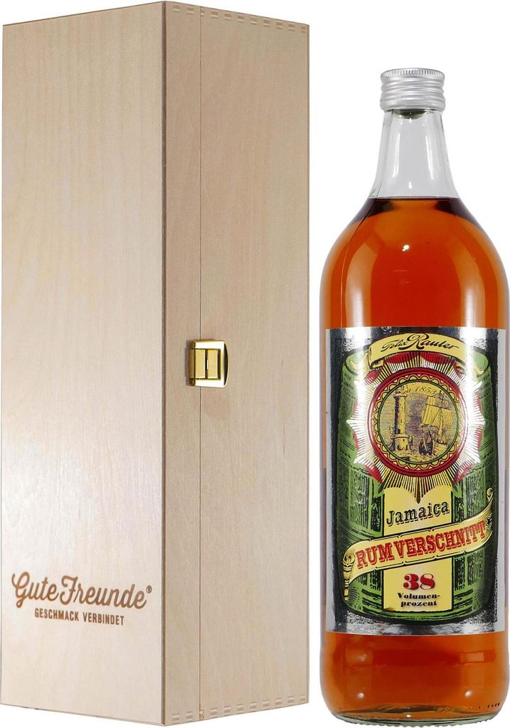Rauter Jamaica Rum Verschnitt 1,0L mit Geschenk-HK