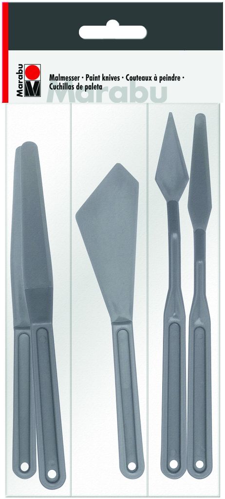 Marabu Malmesser Kunststoff Set 5-teilig Produktbild 