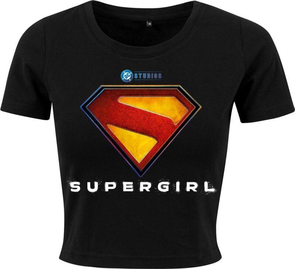 Supergirl T-Shirt Damen Colourful Logo schwarz L Produktbild 