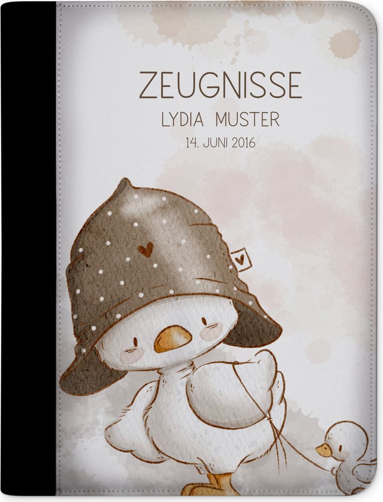 Zeugnismappe, Zeugnis Ordner A4, Alle meine Ente