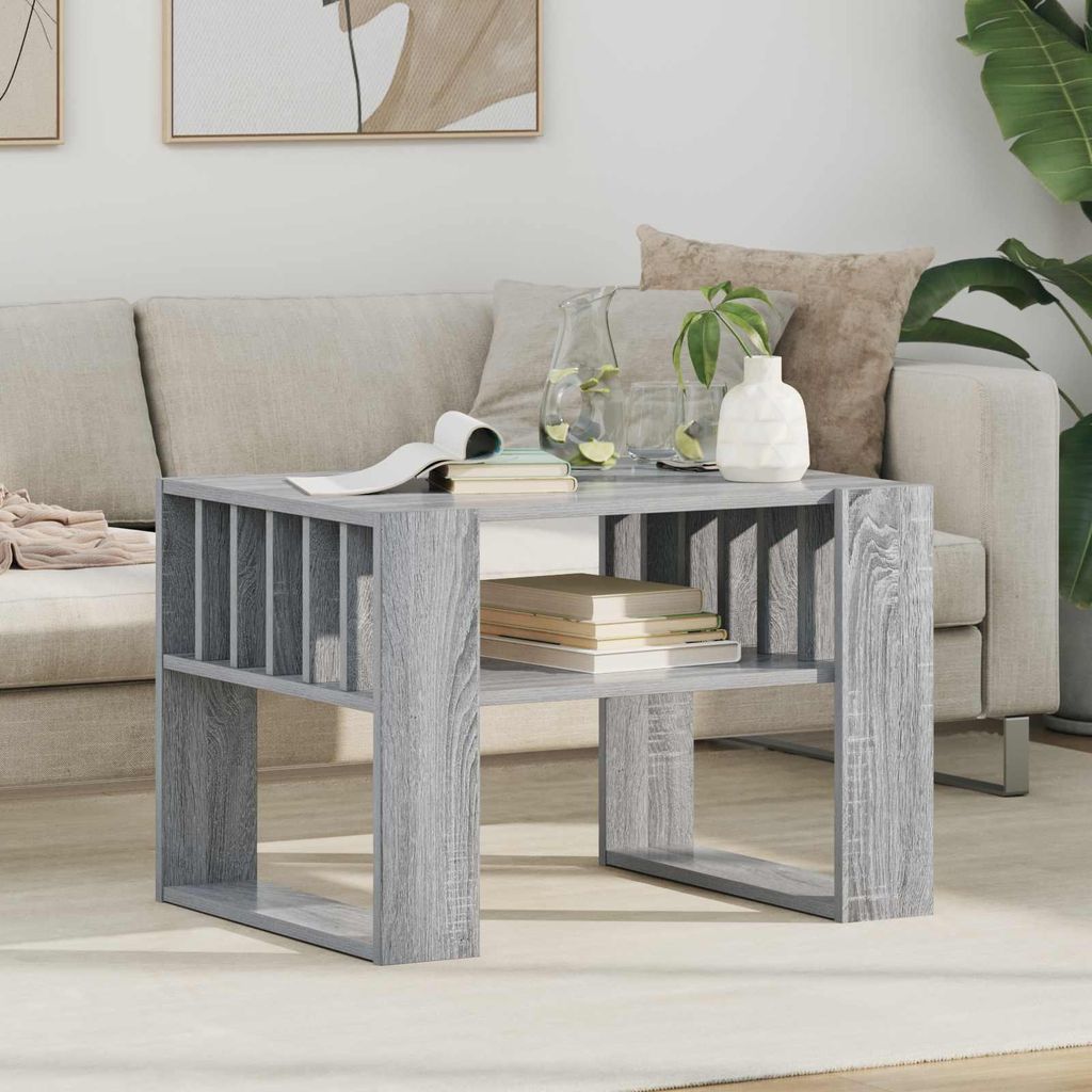 Maison Exclusive - Couchtisch Graues Sonoma 66 x 49,5 x 45 cm Holzwerkstoff