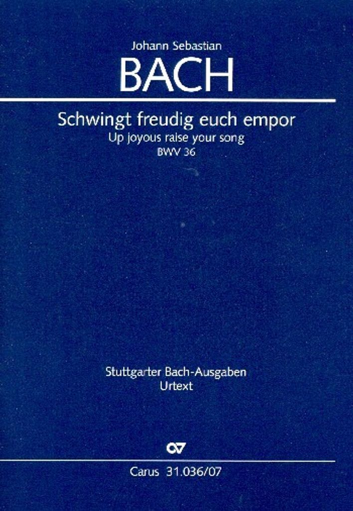 Schwingt freudig euch empor Kantate Nr.36 BWV36 Studienpartitur (dt/en)
