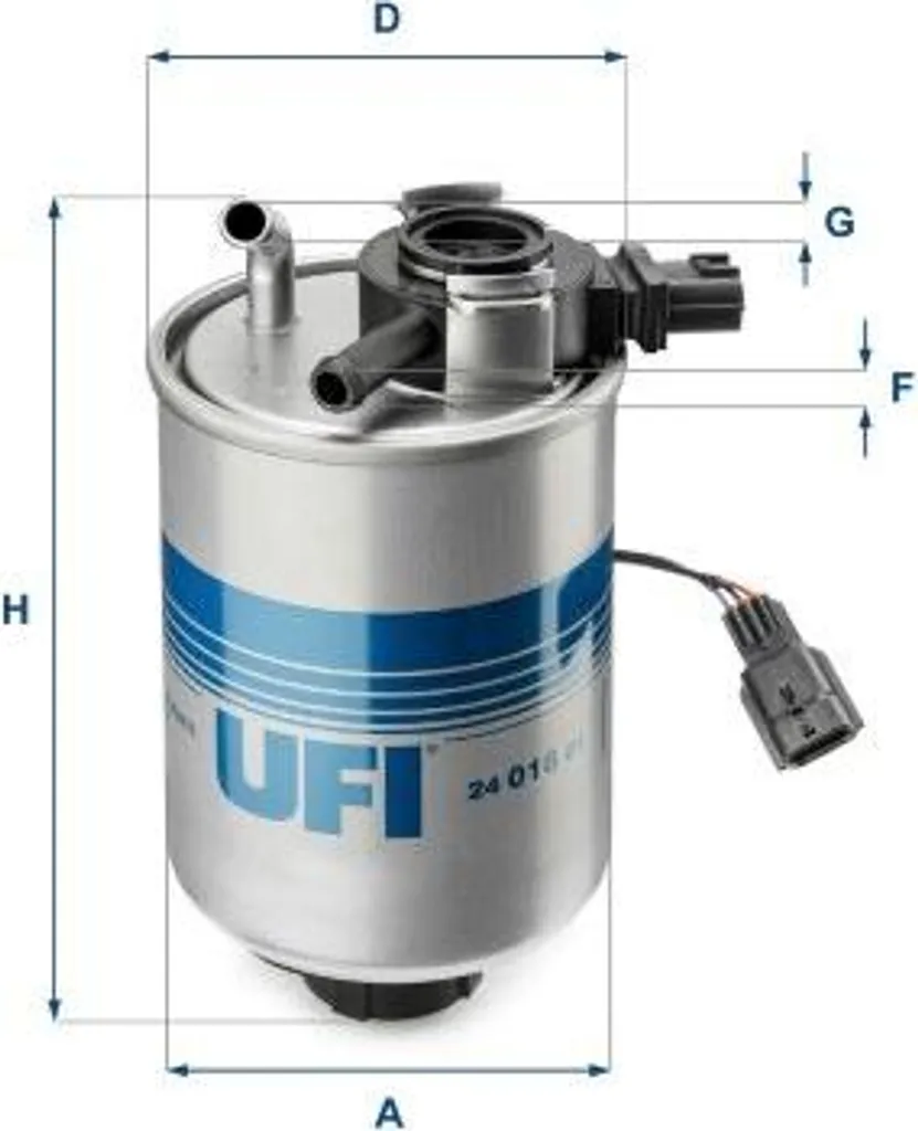 Filtre carburant haute performance UFI 24.018.01 - Protection Moteur OE