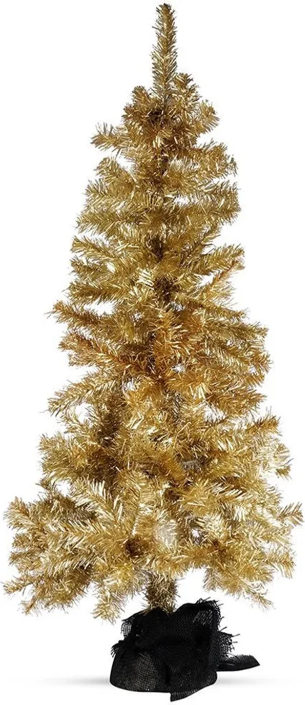 Sapin de Noël artificiel doré 120 cm - Fini les aiguilles au sol !