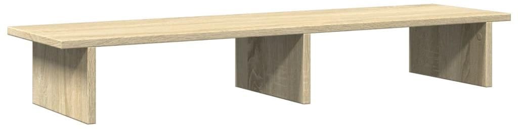vidaXL Stojan na monitor Sonoma dub 100x27x15 cm Materiál Obrázok produktu 