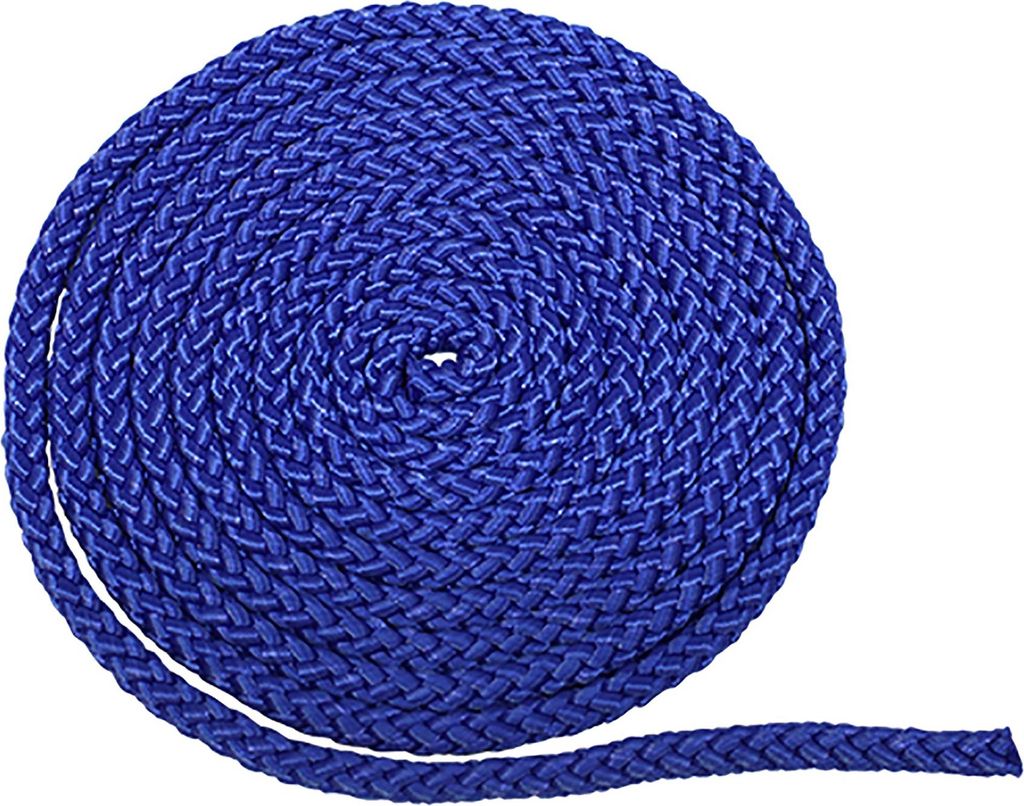 Springseil Blau 5m lang, 131g, 1cm dick, widerstandsfähig, bequemer Griff für Fortgeschrittene
