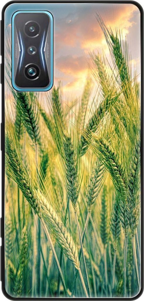 König Design Hülle kompatibel mit Xiaomi Redmi K50 Gaming Kunststoff Soft Handyhülle - Handy Case Kornfeld