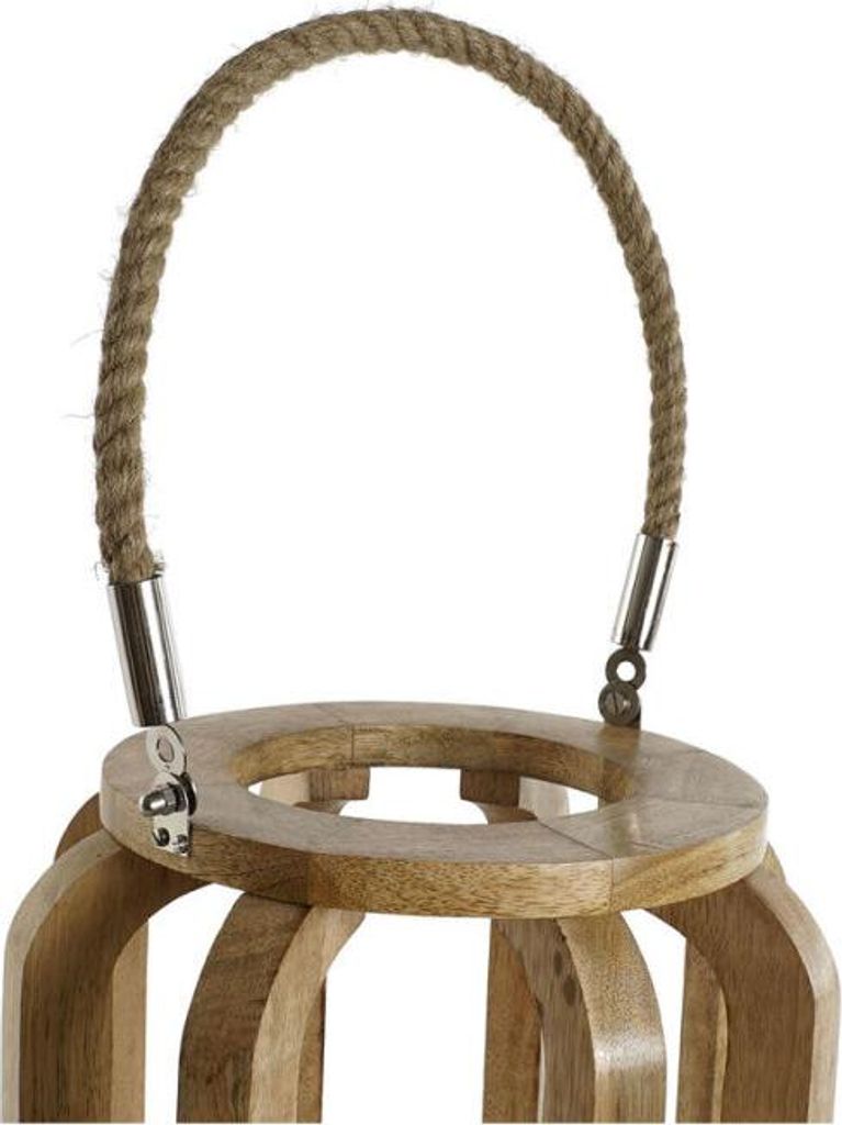 Kerzenschale Home ESPRIT natürlich Kristall Mango-Holz 25 x 25 x 35 cm