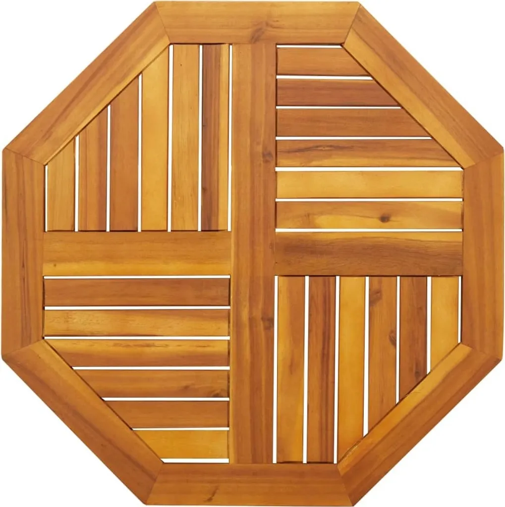 Piano tavolo durevole 70x70x2 cm ottagonale in legno massiccio di acacia - Piani tavolo Octo4658997 1pacco