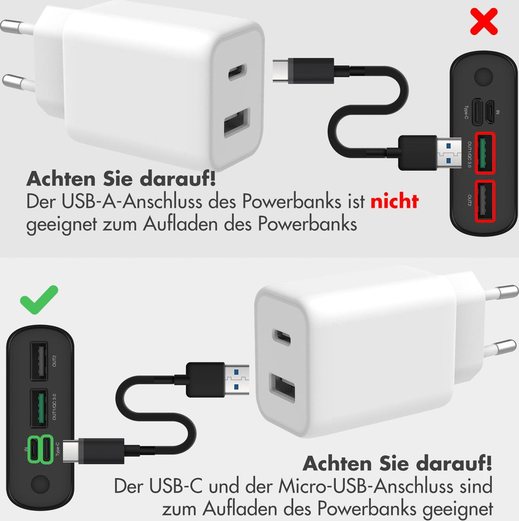 iMoshion® Powerbank 20000 mAh Power bank Schwarz Produktbild 6
