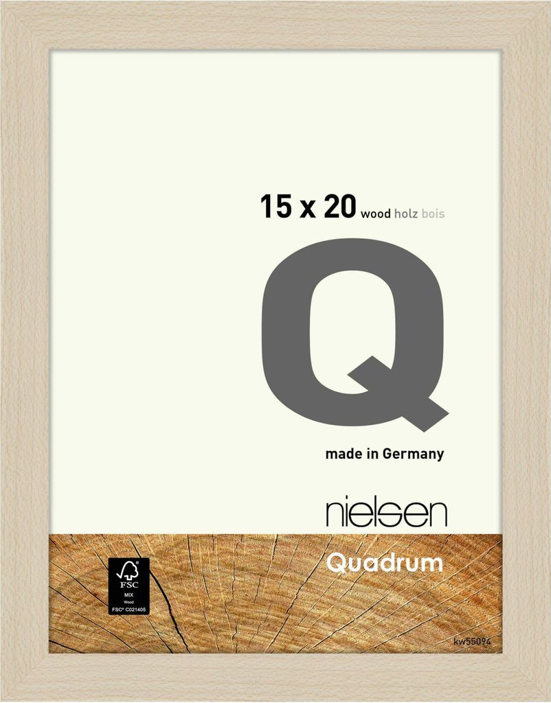 nielsen Holz Bilderrahmen Quadrum, 15x20 cm, Ahorn