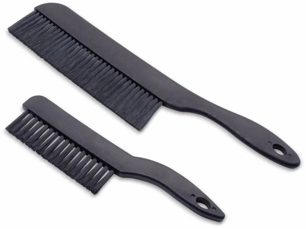 Kit brosses ESD grand modèle en nylon conducteur pour électronique 2pcs