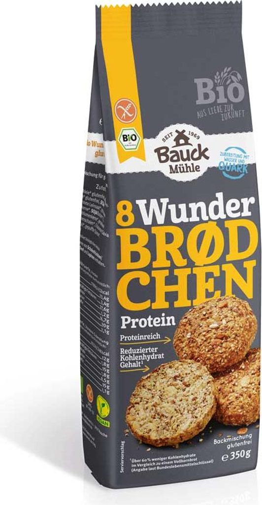 Bauck Mühle Wunderbrødchen Protein  glutenfrei 350 g, Produktbild 