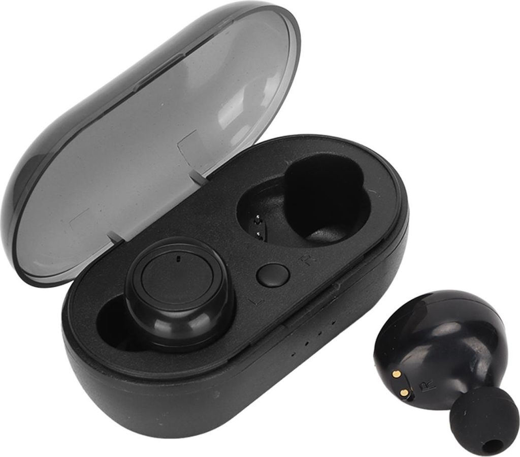 Kabellose Ohrhörer mit Geräuschunterdrückung, Bluetooth 5.0, Touch-Steuerung, wasserdicht, mit Mikrofon für Musik, Familie und Arbeit,Y50 black...