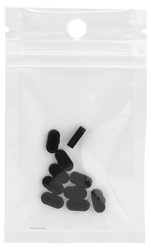 10 teile/satz Silikon Anti Staub Stecker Abdeckungen Kappe Schutz Fit für Garmin Fenix5 5S 5X S60 Smart Uhr (schwarz)