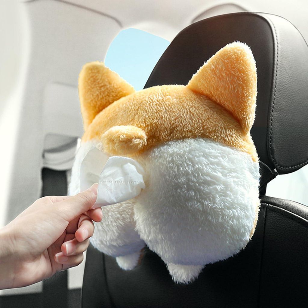 Corgi-Plüschtierbox – Spielspaß für Auto/Büro/Schlafzimmer