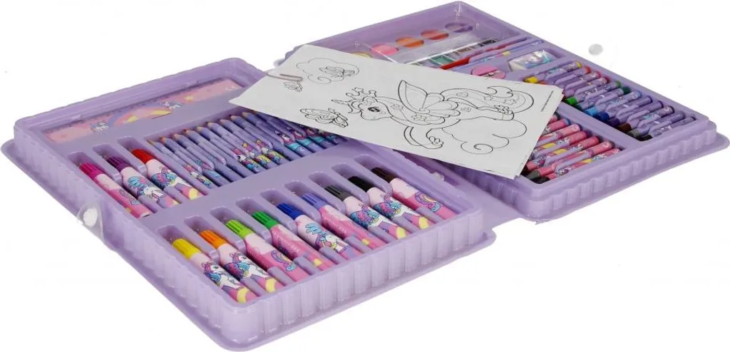 Set d'art Licorne STARPAK 68 pièces - Fini le Désordre, Tout pour Dessiner