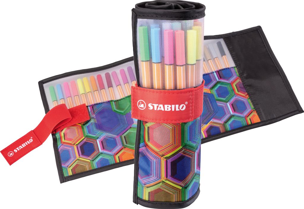 Fineliner - STABILO point 88 - 25er Rollerset ARTY Edition - mit 25 verschiedenen Farben