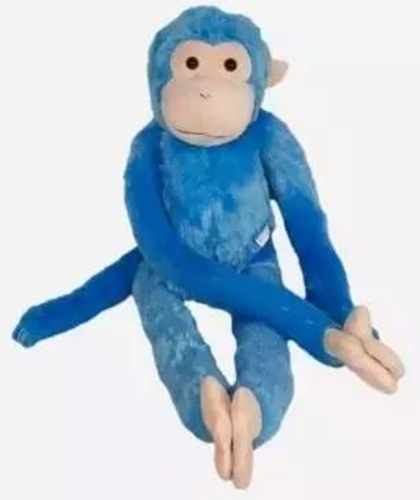 Affe Plüschtier Blau 85 cm mit Klettverschluss Produktbild 