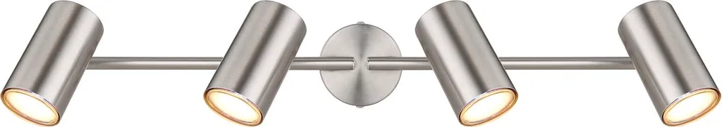 Éclairage Intérieur 4 Spots Directionnels Nickel Mat Spray pour Bureau - 15