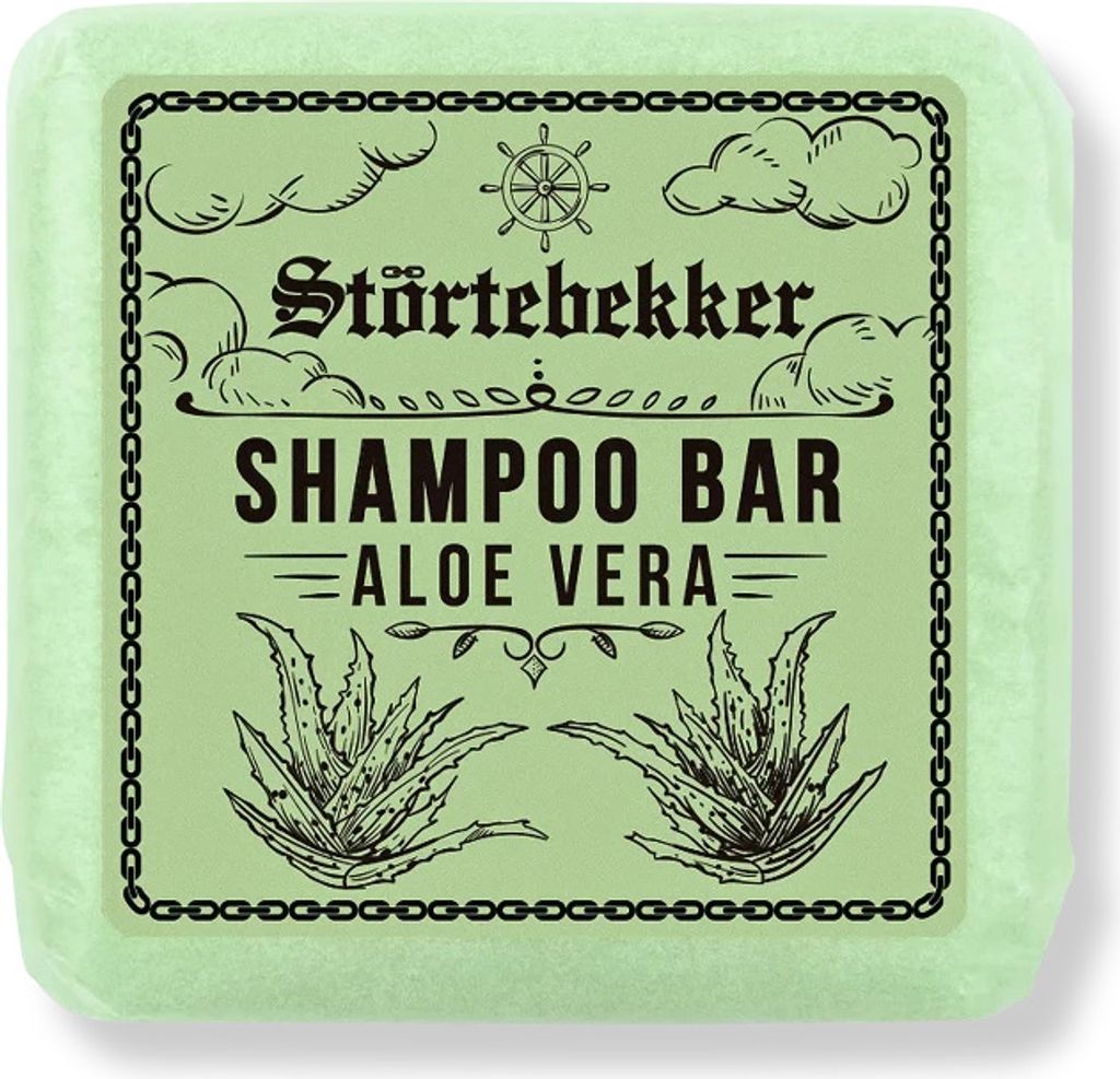 Störtebekker Festes Shampoo Aloe Vera - Handgefertigtes, veganes Shampoo für Herren & Damen - Wohlduftende Duschpflege für Haut und Haar