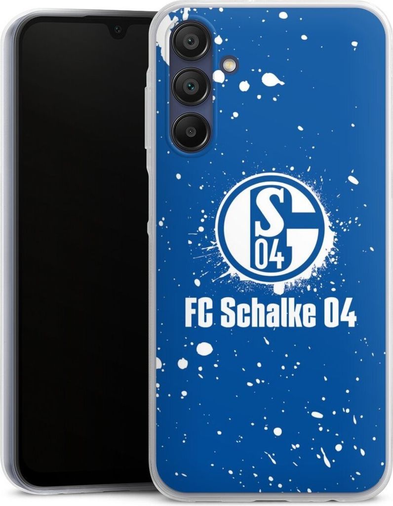 DeinDesign Slim Hülle für Samsung Galaxy A15 5G Silikon Case Ultra Dünn Handyhülle FC Schalke 04 Logo S04