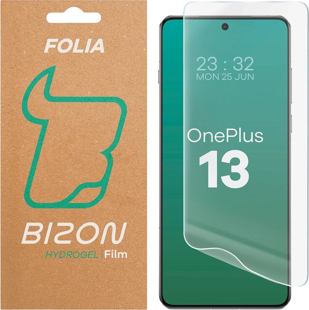 Hydrogel Folie für den Bildschirm für OnePlus 13, Bizon Glass Hydrogel Front, 1 Stück